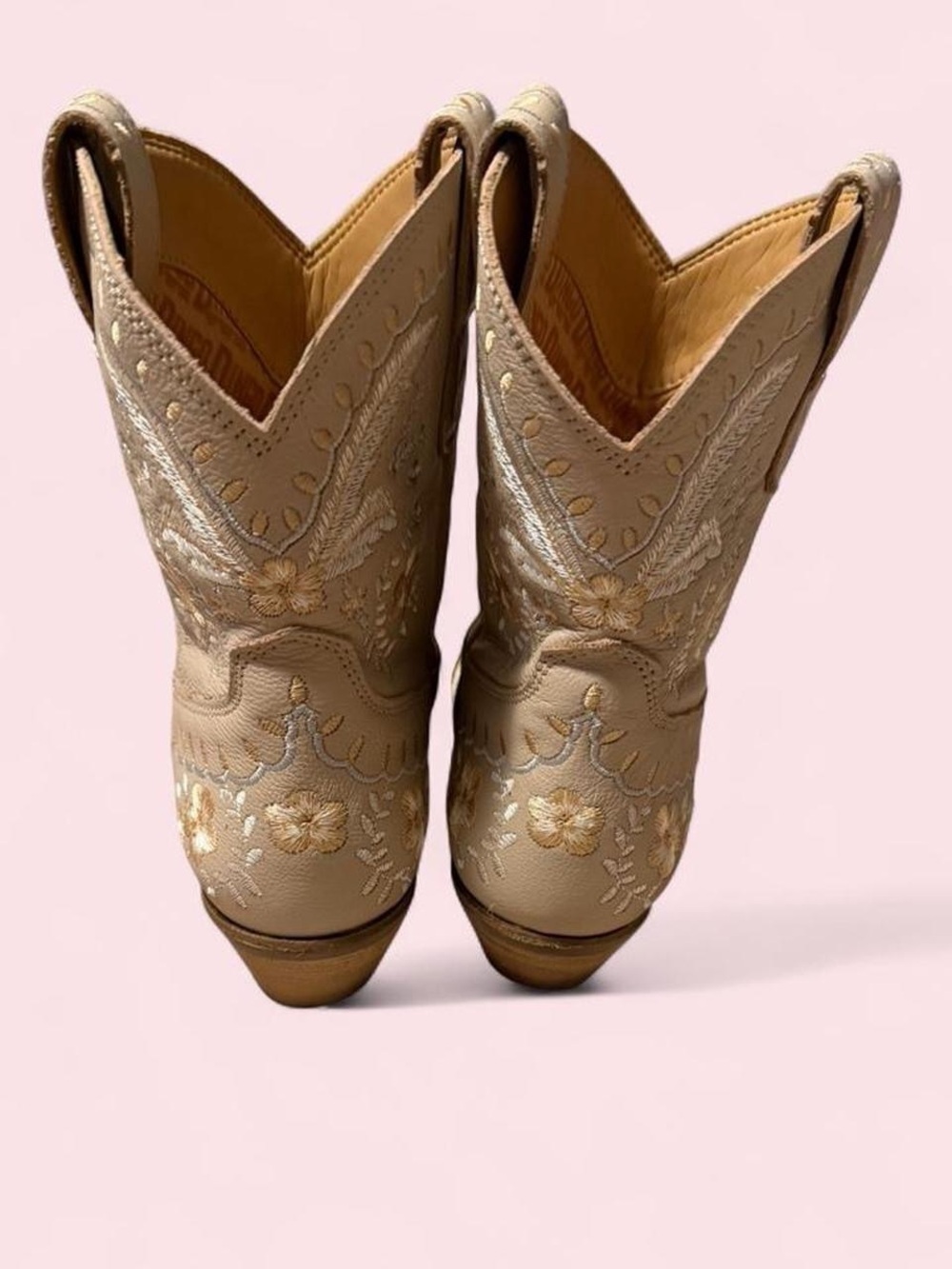 dingo Sand Floral Embroidered Western Booties - Picture 3 of 8